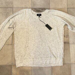 Monrow Rhinestone Long-Sleeve Shirt/Sweater L